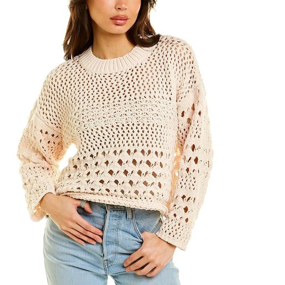 Fate Sweaters | Fate Crochet Chenille Sweater | Color: White | Size: S | La_Via's Closet